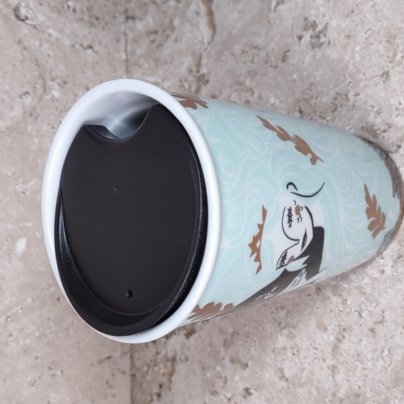 Starbucks 2018 Holiday Siren 12oz Ceramic Tumbler w/Lid - Picture 5 of 8